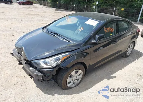 2016 Hyundai Elantra Se from USA, damaged, VIN 5NPDH4AE2GH720649